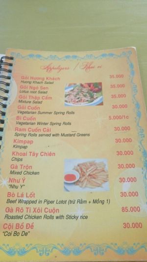 huong khach salad  at Huong Khach in Da Nang