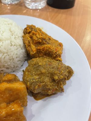 Wonderful chicken and rendang   at Joyful Bistro in 