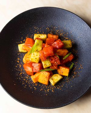 Summer Fruit Salad at Nopales Mexican Newport in Newport