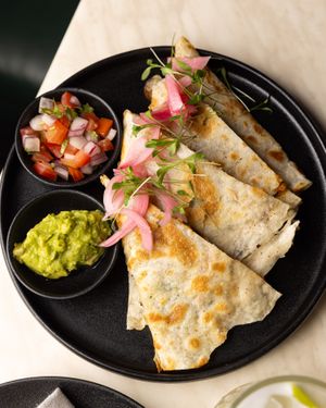 Quesadilla at Nopales Mexican Newport in Newport