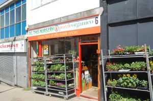 Storefront at The Rosemary Organic Restaurant and Shop in South East London