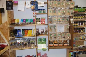 Herbs and goodies at The Rosemary Organic Restaurant and Shop in South East London