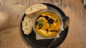 Kürbissuppe at Die Molkerei in Rothenburg Ob Der Tauber