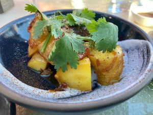 Yummy root veggies! at Departure Restaurant and Lounge in Portland