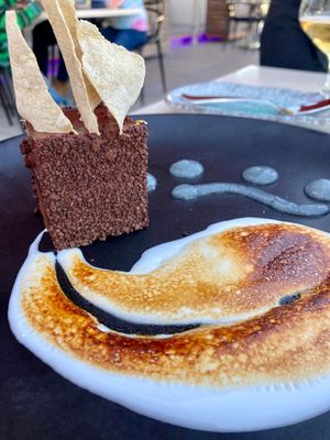 Insanely tasty vegan dessert!  at Departure Restaurant and Lounge in Portland