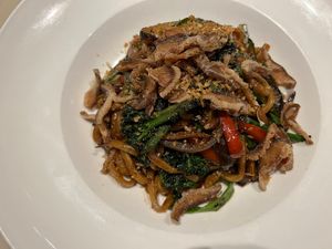 Mahogany noodles  at Departure Restaurant and Lounge in Portland