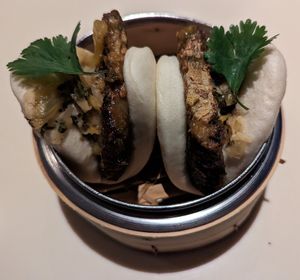 Steam Buns at Departure Restaurant and Lounge in Portland