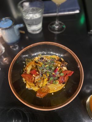 Delicata robata squash  #Veganuary at Departure Restaurant and Lounge in Portland