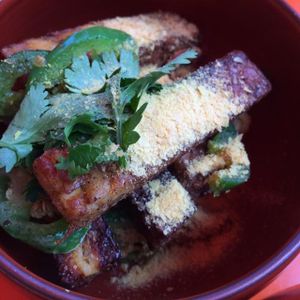 tempeh at Departure Restaurant and Lounge in Portland