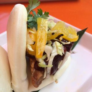 BBQ bun at Departure Restaurant and Lounge in Portland