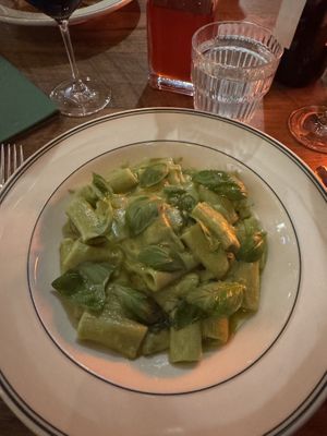 Vegan rigatoni  at Ciao Papi in Brisbane