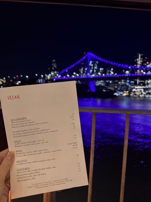 Vegan menu 🫶🏼  at Ciao Papi in Brisbane