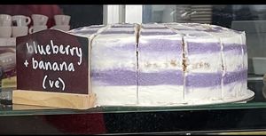 Vegan cake   at Chare Ends Cafe in Lindisfarne