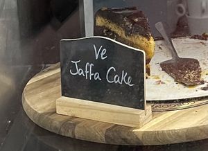 Vegan cake   at Chare Ends Cafe in Lindisfarne