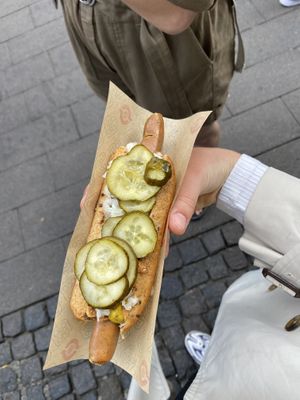 vegan Hot Dog  at Den Okologiske Polsemand - Food Stall in Copenhagen