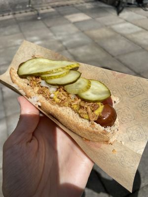   at Den Okologiske Polsemand - Food Stall in Copenhagen