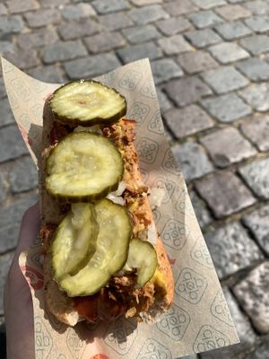 Vegan Hot Dog   at Den Okologiske Polsemand - Food Stall in Copenhagen