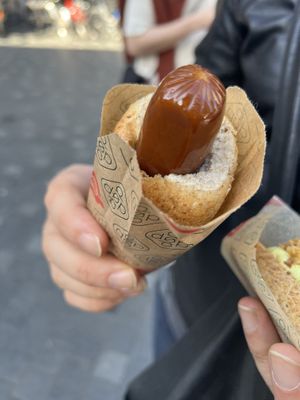 Vegan hotodog  at Den Okologiske Polsemand - Food Stall in Copenhagen