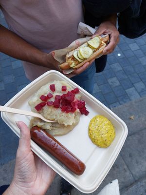48 DKK at Den Okologiske Polsemand - Food Stall in Copenhagen