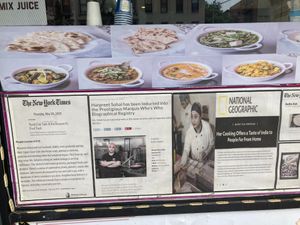 Front window notice at Punjabi Junction Of 87th in New York City