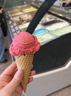 Himbeer-Straciatella  at Grimms Eismärchen in Leipzig