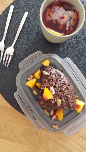 incredible vegan chocolate cake at Inna‘s Gelato & Cakery in Munich