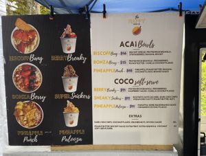 Happy Food Co. menu   at The Happy Food Co. in Port Douglas