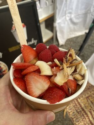 Bonza Berry açai bowl   at The Happy Food Co. in Port Douglas