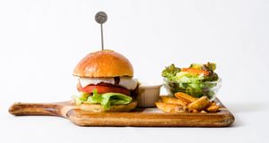 Vegan Cheeseburger (from menu) at Tomoyasu Seisakusyo Cafe & Bar Abeno - 友安製作所 Cafe & Bar 阿倍野 in Osaka