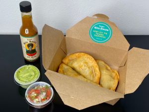 spicy cauliflower tacos + guacamole + pico de gallo (takeout) at Situ Tacos in Seattle