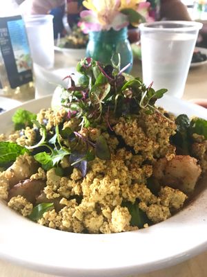 Tofu Scramble Breakfast Bowl at The Cutting Board Bakery and Cafe in Mesa