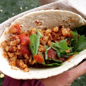 Walnut 'meat' taco  at The Cutting Board Bakery and Cafe in Mesa