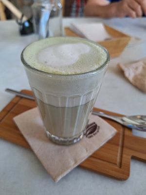 Matcha Latte at La Favorita in Almeria