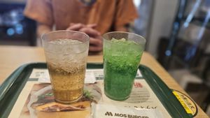 Sodas at Mos Burger in Sendai