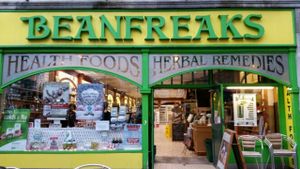outside at Beanfreaks Store and Juice Bar in Cardiff