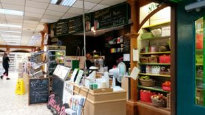 Juice Bar at Entrance at Beanfreaks Store and Juice Bar in Cardiff