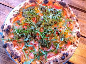 Vegan pizza (2024) at Freddy's in Galway