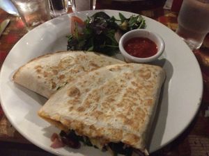 Vegan quesadillas  at Freddy's in Galway