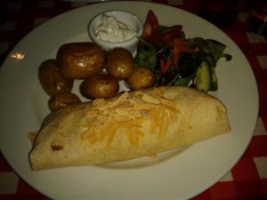 Vegan Enchiladas at Freddy's in Galway