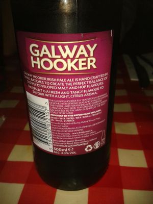 Beer Galway Hooker suitable for vegetarians at Freddy's in Galway