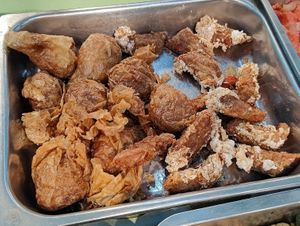 fried stuff - chicken drumstick and yam at Gao Dian Restaurant - Iskandar Puteri - 高典素食 in Johor Bahru