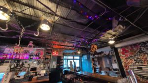 Interior decorated for Halloween at The Wilbury in Tallahassee