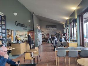 inside at Grounds Café Hicks Lodge in Swadlincote