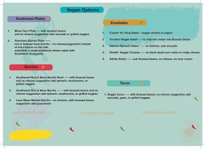 Vegan modifications   at Dos Coyotes Border Cafe in Sacramento