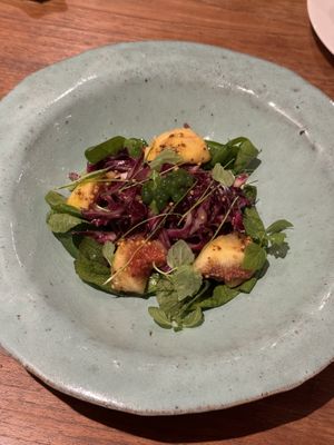 Fig saladd  at Komorebi Kitchen in Kyoto