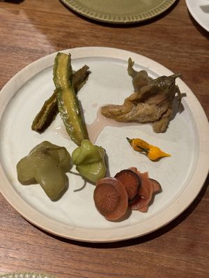 Pickles  at Komorebi Kitchen in Kyoto