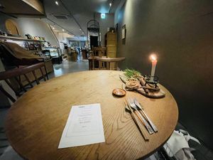 Cute setup   at Komorebi Kitchen in Kyoto