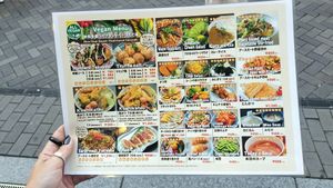 Menu at Pivot BASE Cafe & Bar ＠Dotonbori in Osaka