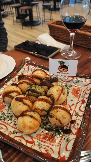 Takoyaki at Pivot BASE Cafe & Bar ＠Dotonbori in Osaka