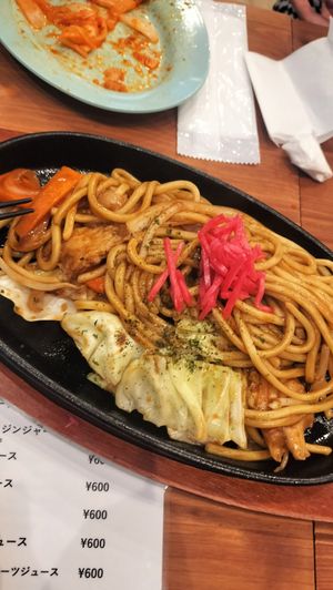 Yakisoba at Pivot BASE Cafe & Bar ＠Dotonbori in Osaka